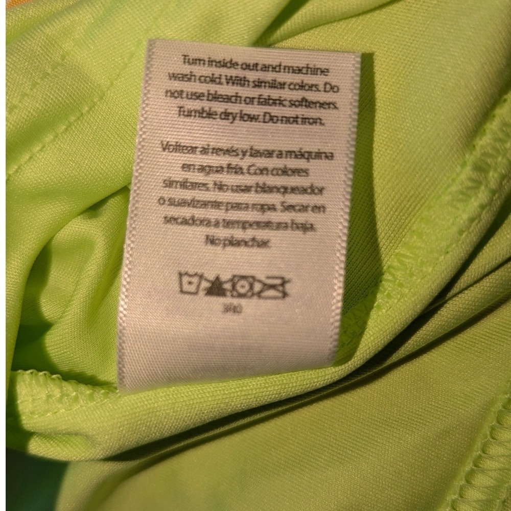 Athletic Works Boys Lime Green Basketball Graphic Long Sleeve Shirt XL 14-16 - Picture 3 of 8